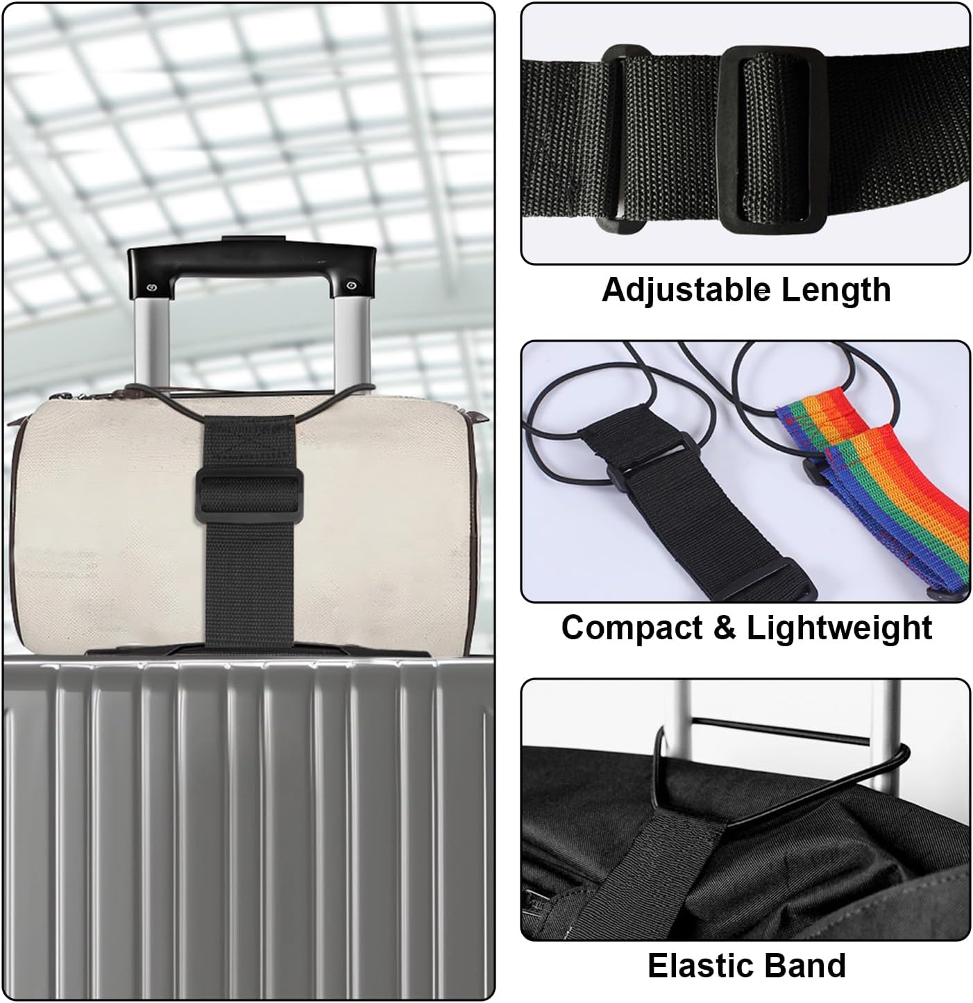 💥Multi Use Strong Adjustable Luggage Connector Straps