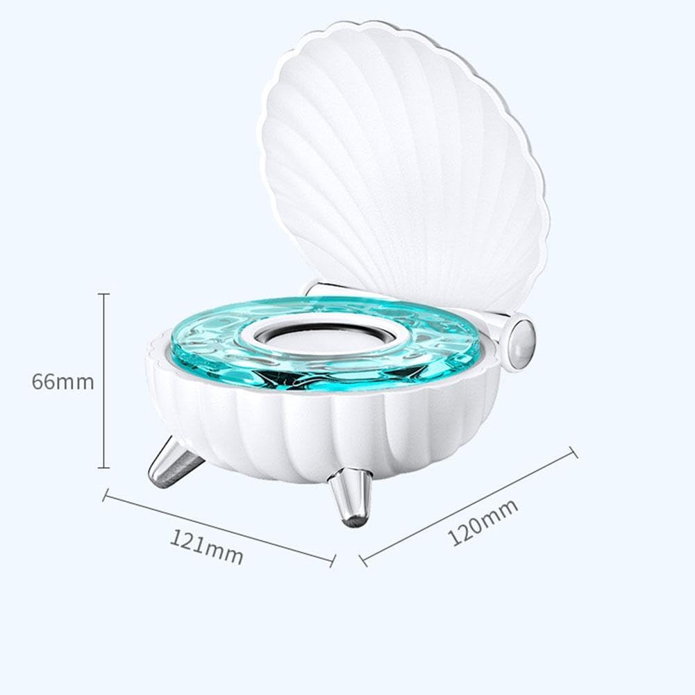 Seashell Bluetooth Speaker 🐚✨ | Beat-Sync Colorful LED Lights