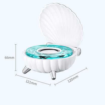 Seashell Bluetooth Speaker 🐚✨ | Beat-Sync Colorful LED Lights