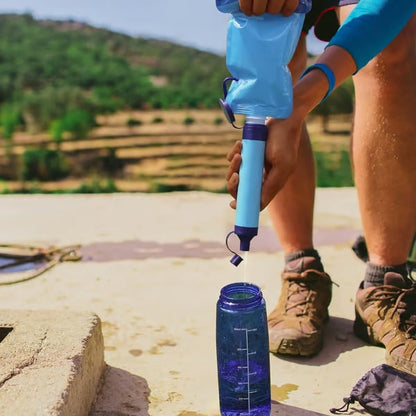 2026 Personal Straw Water Filter for Camping, Hiking, Survival, Emergency, Travel