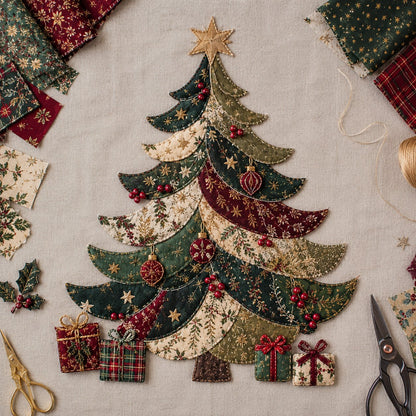 🎅Christmas Patchwork Fabric DIY Decor Kit