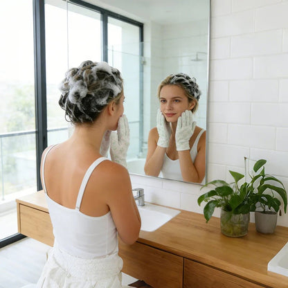 Rinse-Free Hair Cleansing Gloves for Oil Control (10-Pack)