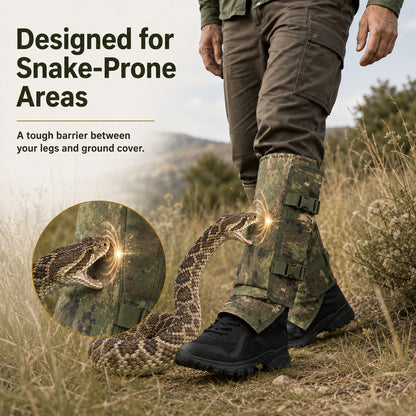 🔥LAST DAY 49% OFF - 🛡️🥾Unisex Professional Snake Guard Gaiters
