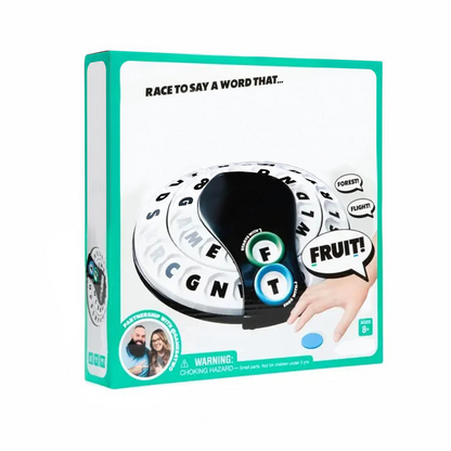 🎲Spin & Shout Word Game – Fast-Paced Family Game with Letter Wheels, Spinner Device & 20 Tokens