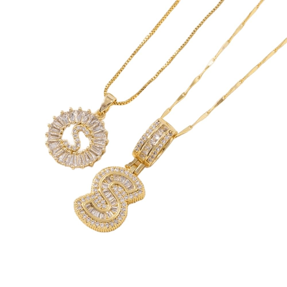 🔥Initial Letter Pendant Necklaces - 2 Pack