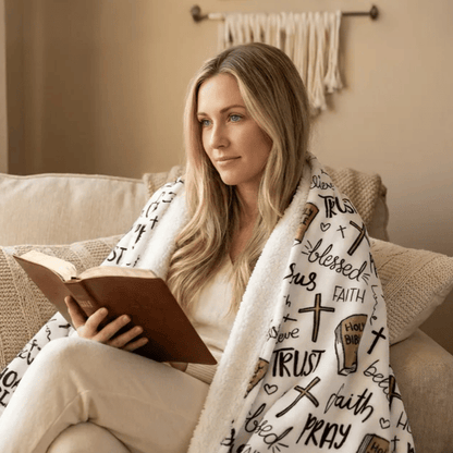 🔥Christmas Hot Sale 49% OFF✝️Super Soft Christian Bible Jesus Throw Blanket