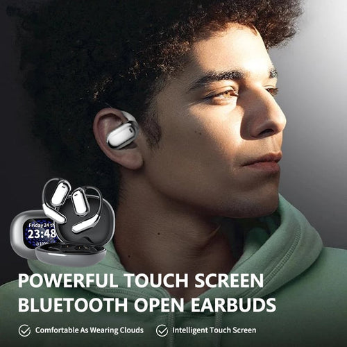 ⏰🔥True Powerful Bluetooth 5.4 Open Ear Earbuds, IPX5 Waterproof