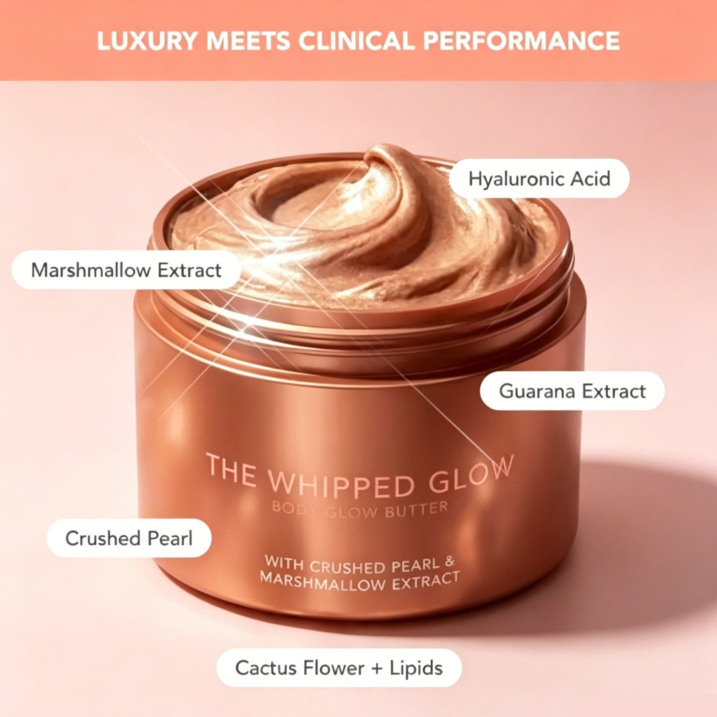 ✨ Glow Like a Pearl! Whipped Body Butter with Marshmallow Extract – Ultra-Hydrating, Luminous Finish