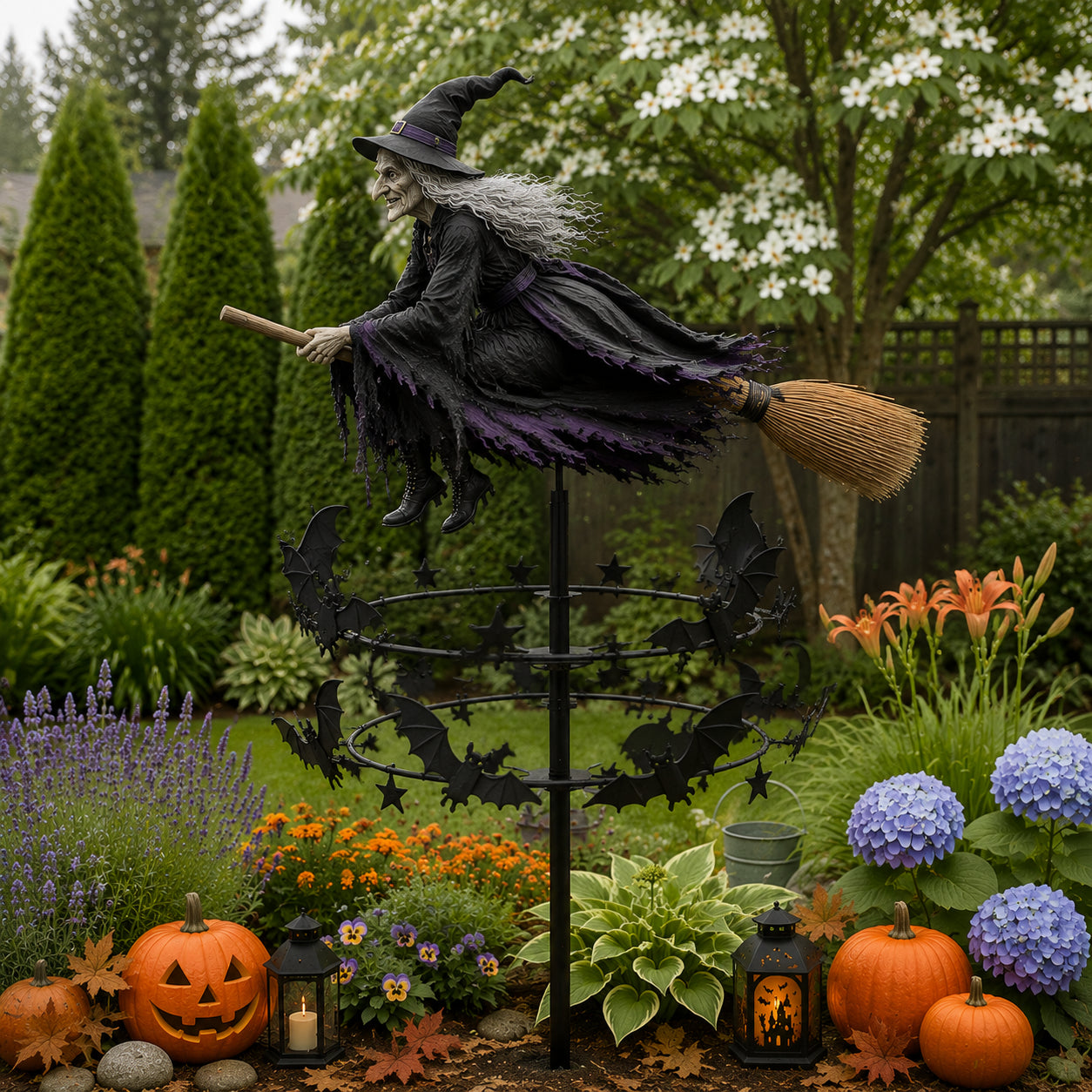 🔥Halloween Early Bird Offer: 49% off🧙‍♀️ The Enchanted Witch Garden Wind Spinner