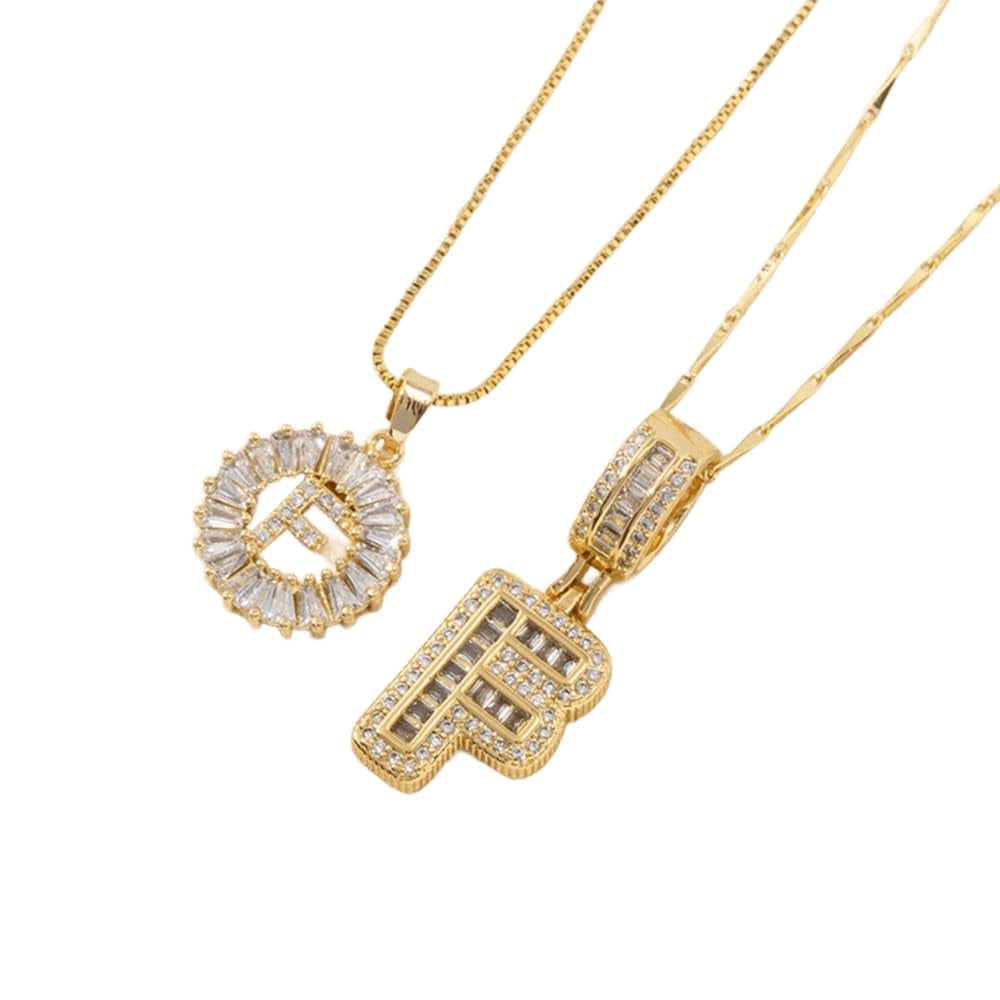 🔥Initial Letter Pendant Necklaces - 2 Pack