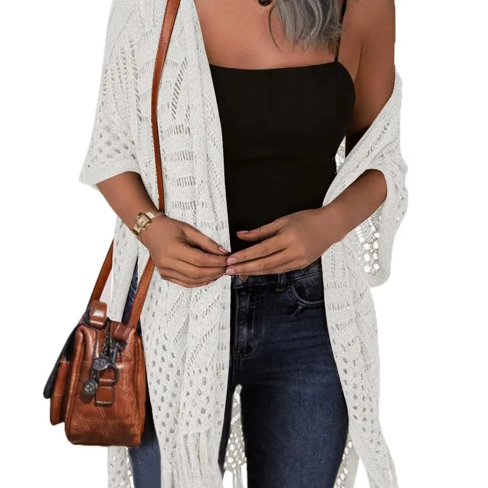 👗Womens Knit Cardigan Oversized Open Front Outwear New Spring  & Summer