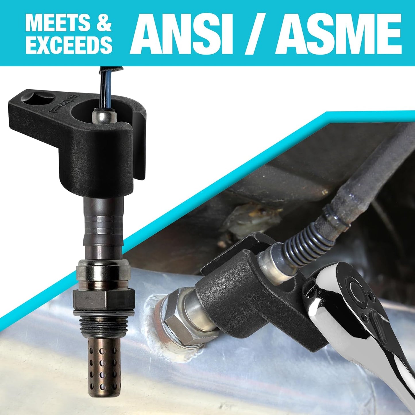 🔧 O2 Oxygen Sensor Socket | 3/8" Drive x 22mm (7/8")