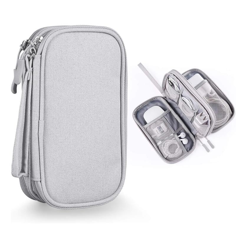 🔥Last Day 49% OFF - Travel Cable Organizer Pouch, Double Layers All-in-One Storage Bag for Cord