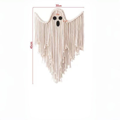 🎃Woven Halloween Ghost Wall Decoration – Ghost Hanging Ornament👻