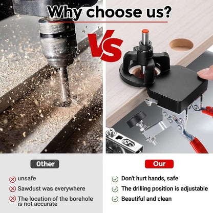 Woodworking 35mm Hinge Hole Opener Cabinet Door Hinge Punching Locator Hinge Drilling Installation Auxiliary Tool