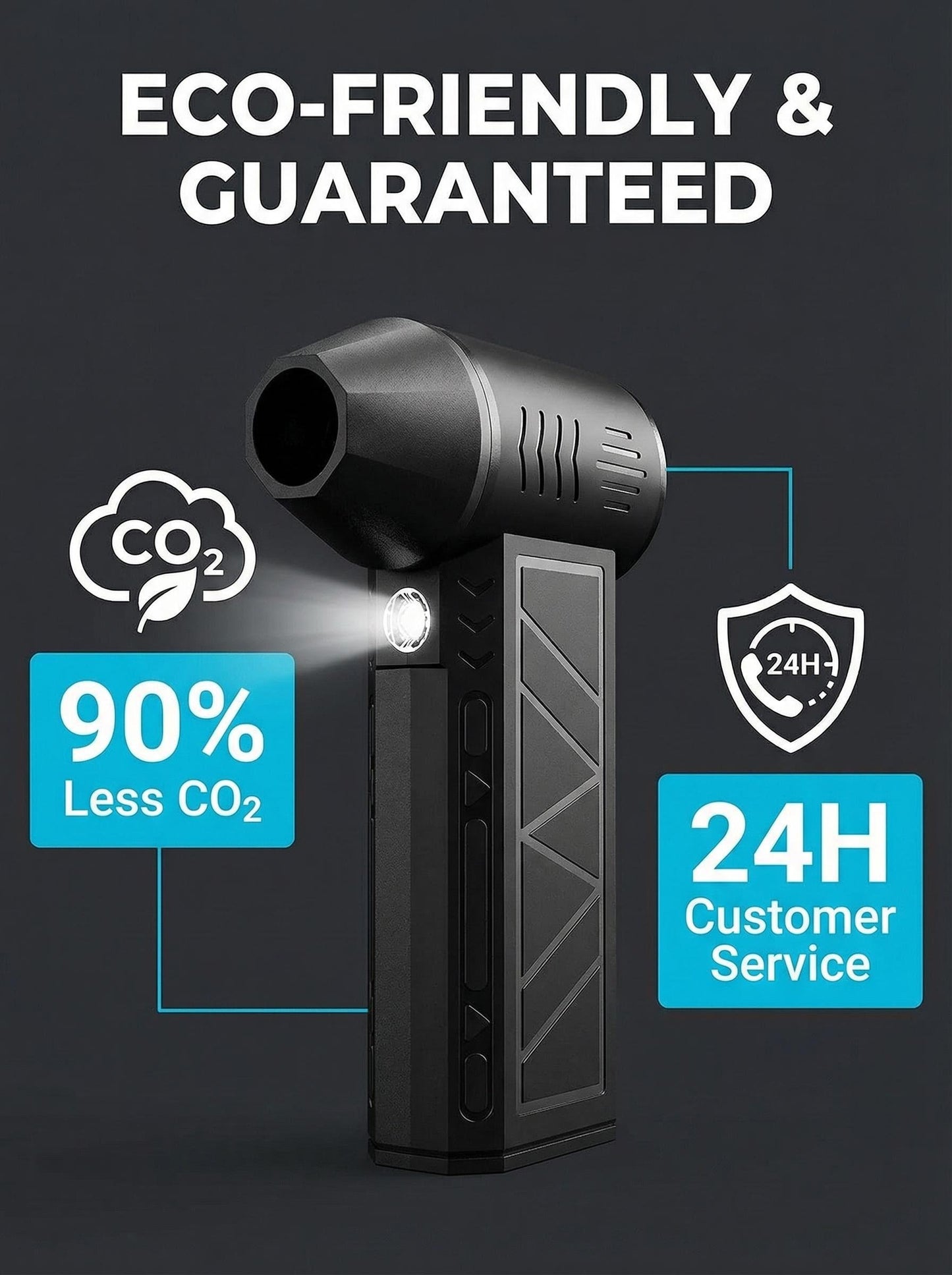 Violent Turbine Mini Portable Wireless Hair Dryer