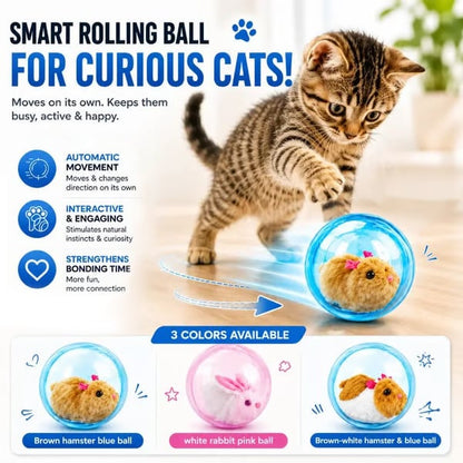 Self-Rolling Interactive Cat Ball