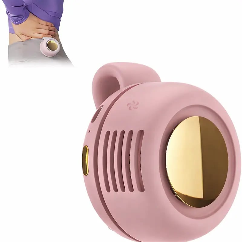 2026 Upgrade Mini Bladeless Fan. Portable, rechargeable, and silent.