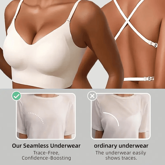 💗Women's Solid Color Wireless Backless Bra