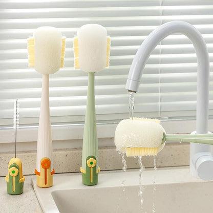 😫Stop the Hidden Germs!🧴5-in-1 Bottle Cleaning Brush (Multifunctional)