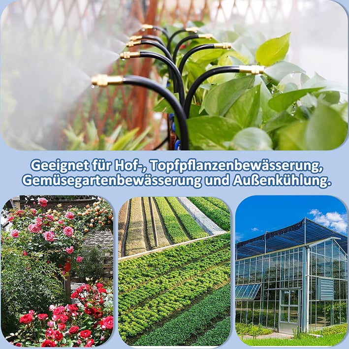 🌱Automatic 360° curved garden irrigation syste