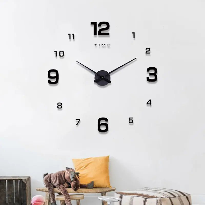 Creative DIY 3D Acrylic Digital Wall Clock