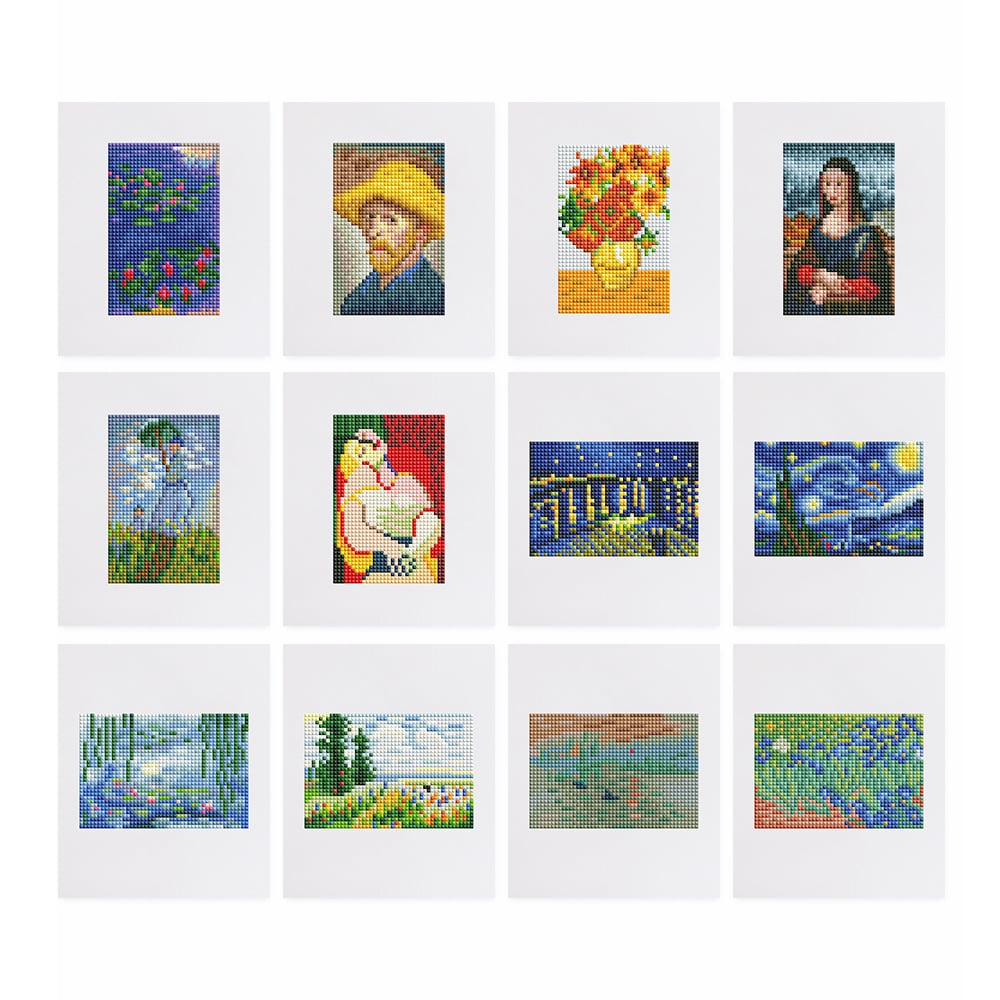 ✨ Mini Diamond Painting Postcard Set