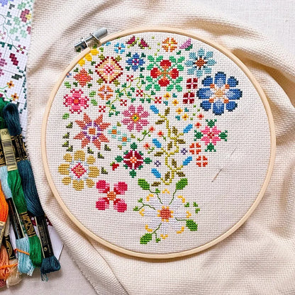 🌸Bloom a Day Cross Stitch Set