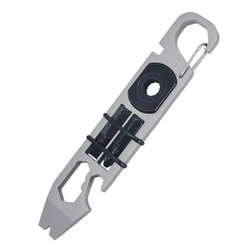 Pocket-Sized Multi-Function Keychain Pry Bar Tool with Wrench