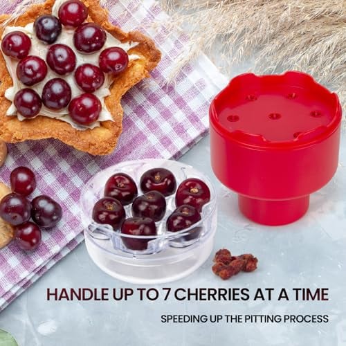 🍒Cherry Pitter Tool: Multi-functional 7-Hole Core Remover for Jam Making🍯
