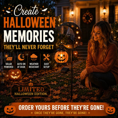 🎃 Halloween Early Bird Sale | 49% OFF Pumpkin Moon Garden Stake Light