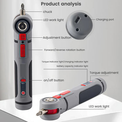 Mini Cordless Electric Screwdriver Kit – Power Up Anywhere
