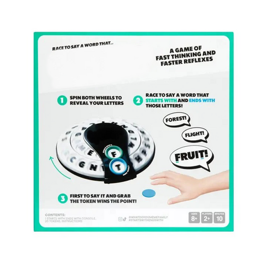 🎲Spin & Shout Word Game – Fast-Paced Family Game with Letter Wheels, Spinner Device & 20 Tokens