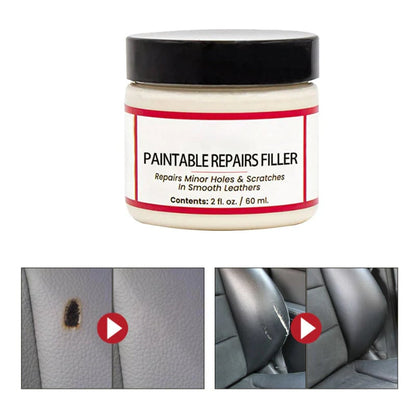 ✨Premium Leather Repair Filler | Instant Scratch & Scuff Fix for Sofas, Car Seats & Bags 🇬🇧 | Blends Seamlessly, No Heat Needed 🔧