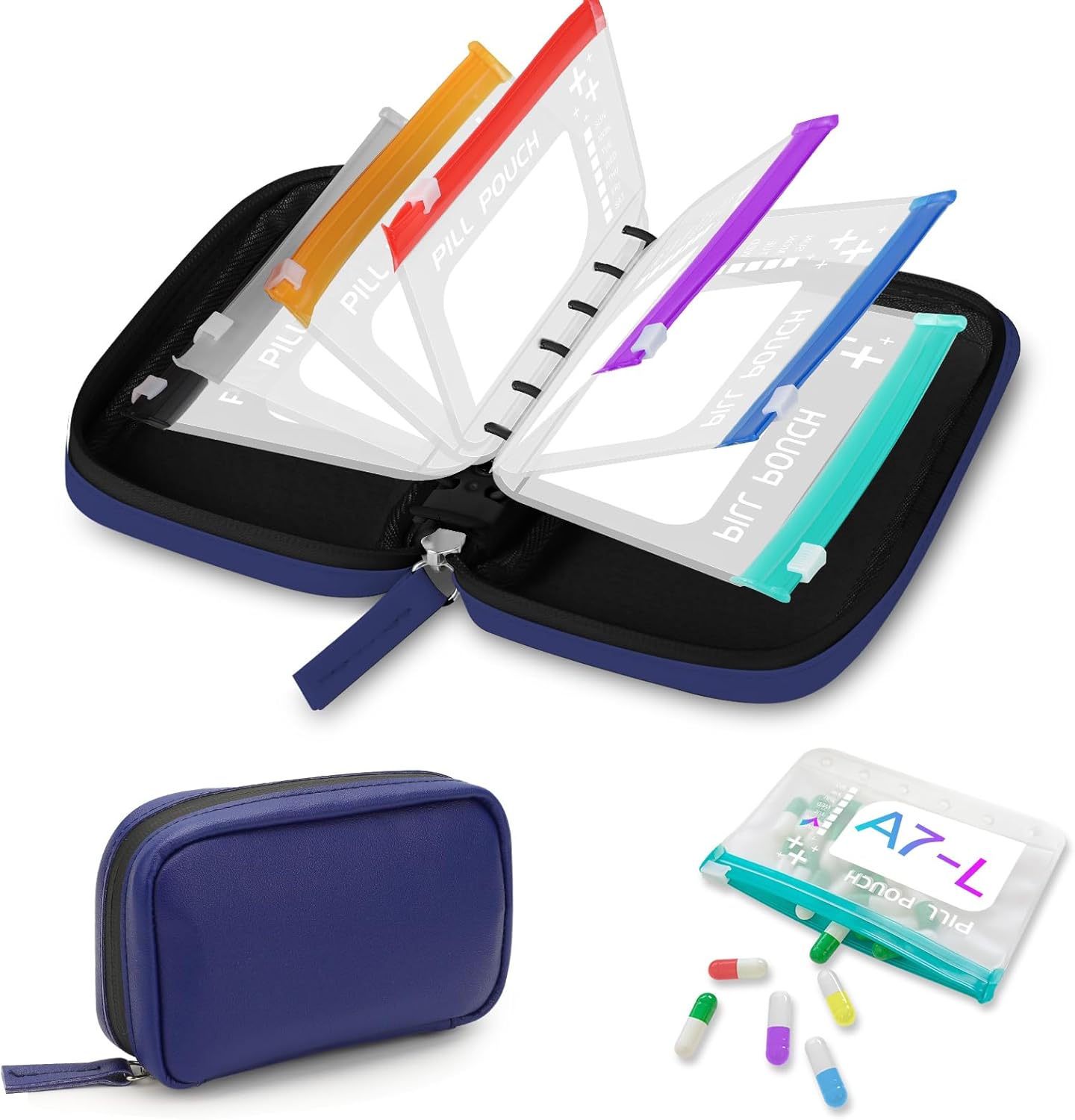 🏆Flash Sale⚡ 50K+ SOLD! Waterproof Pill Pouch Set-14Pcs Bags Inside