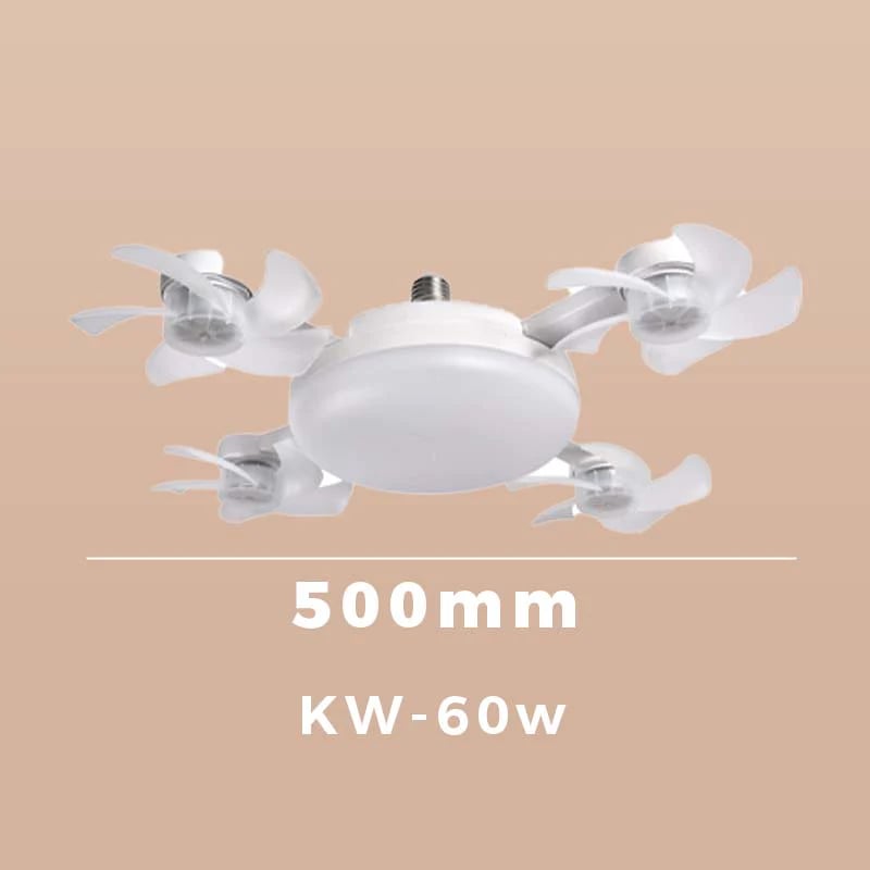 🌀E26/E27 Socket Ceiling Fan Light – 2-in-1 LED Light & Quiet Fan with Remote Control