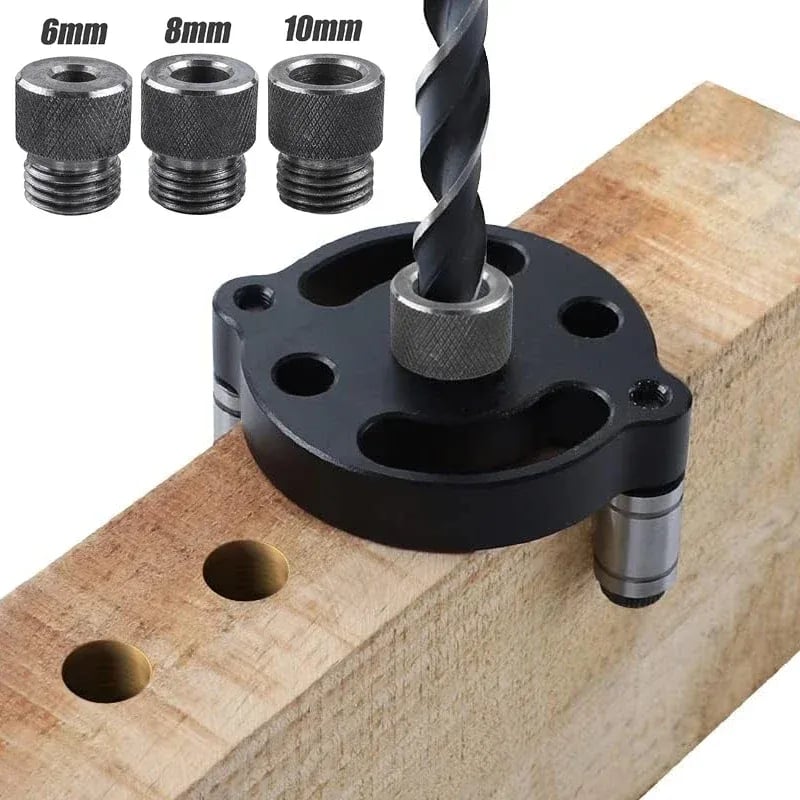 🔥Self-Centering Doweling Jig – Precise Drill Guide for Woodworking Holes