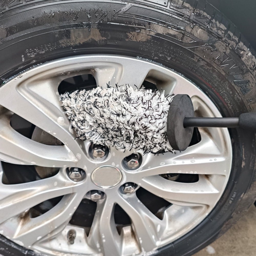 Wheel Barrel Brush, Cleaning Brush for Wheels, 1 Pack