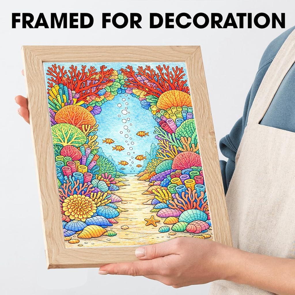 🖍️🎨Adult Coloring Stress Relief Books (Hardcover)