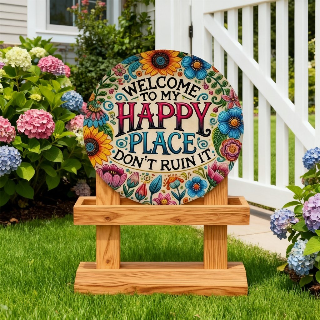 🔥Welcome to My Happy Place – Wall Sign