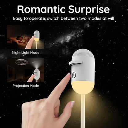 6-in-1 Adjustable Kids Galaxy Star Projector Night Light with Timer