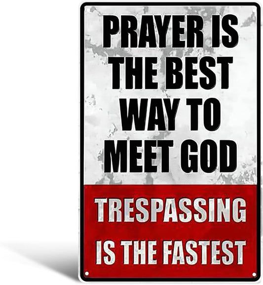 🔥Metal No Trespassing Signs Private Property Funny