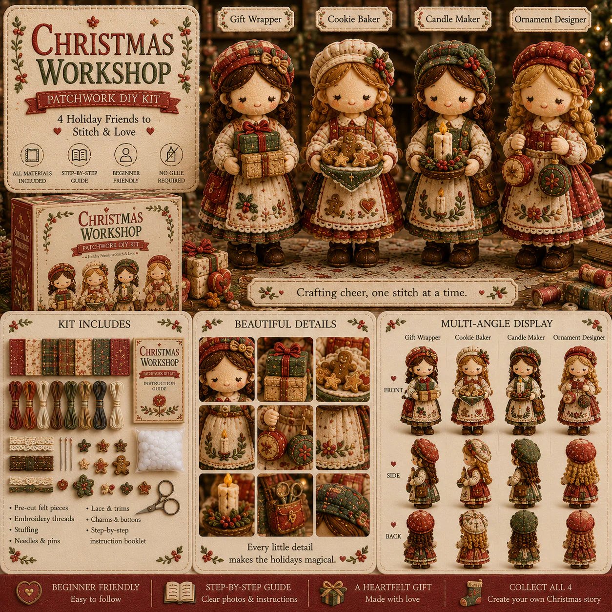 💕Hot Sale 49% OFF❤️‍🔥Tiny Worlds Collection – Patchwork DIY Kit Series