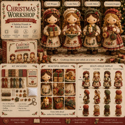 💕Hot Sale 49% OFF❤️‍🔥Tiny Worlds Collection – Patchwork DIY Kit Series