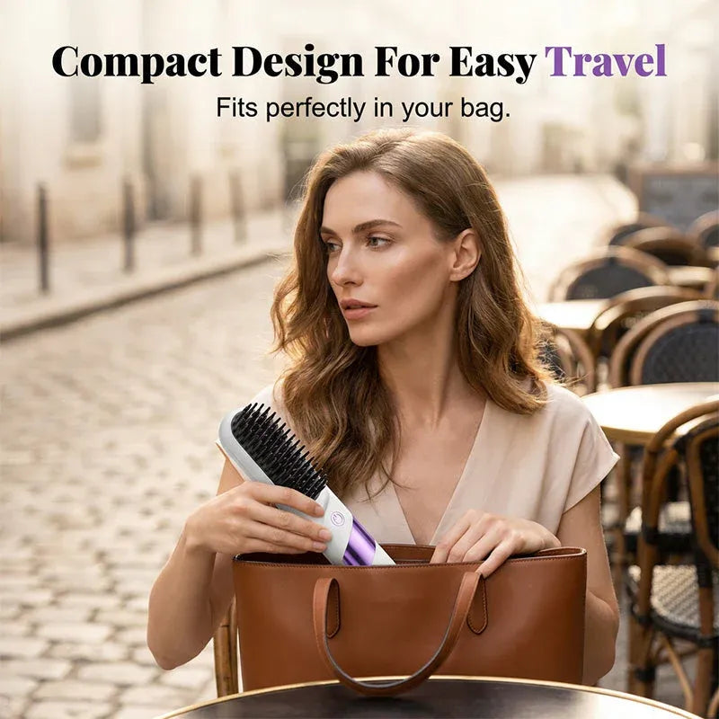 🔥Limited-time offer- 49% OFF🔥Cordless Ceramic Hair Straightener Brush