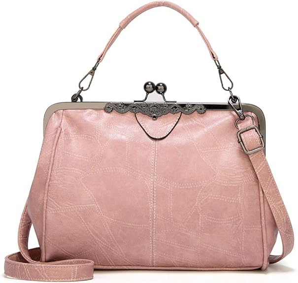 💼2026 New Kattee Elegant Waterproof Women’s Leather Kiss-Lock Tote Handbag
