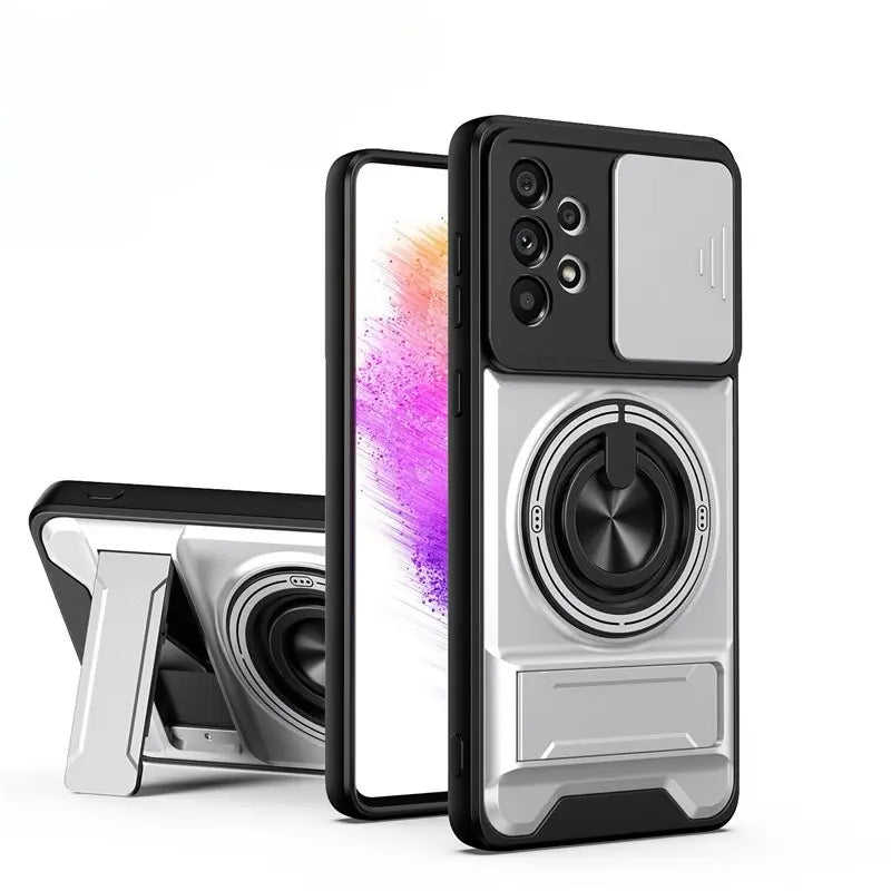 Military-Grade Rotating Ring Case for Samsung Galaxy S25/24/23/22/21 Ultra