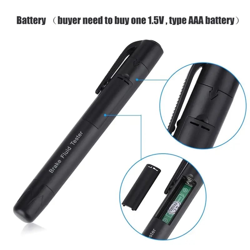 🚗 Portable Brake‐Fluid Tester Pen for DOT 3 / DOT 4 / DOT5.1