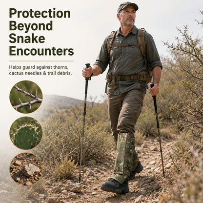 🔥LAST DAY 49% OFF - 🛡️🥾Unisex Professional Snake Guard Gaiters