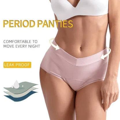 🩲  NOW! 🔥 High-Waisted Leak Proof Period Panties – Absorbent, breathable & odor-control – up to 3 tampons worth of protection – comfortable for all-day wear 🩸